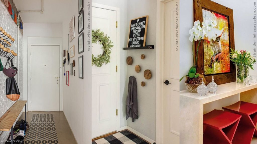 decoração de entrada de casa