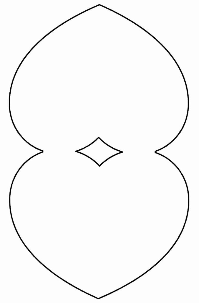moldes de corações