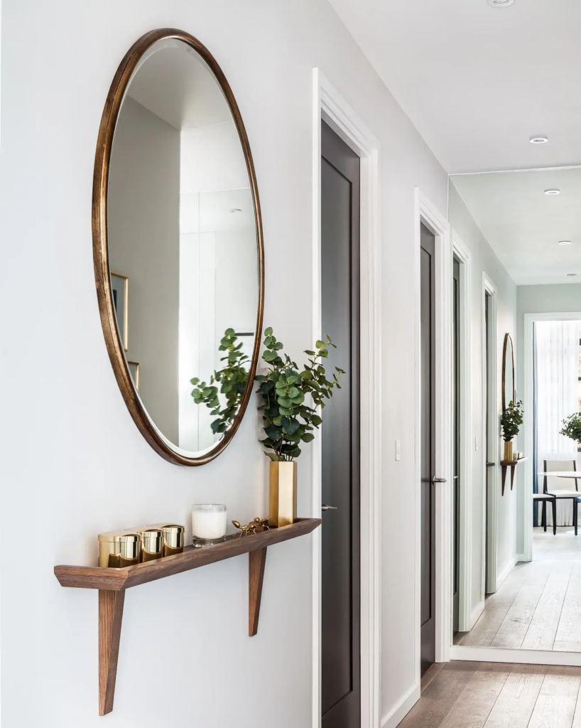 decoração para corredor interno de casa