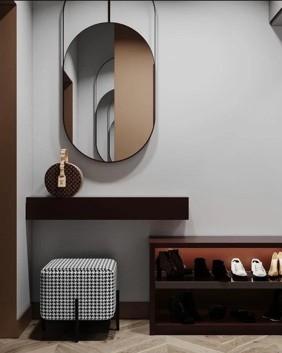 decoração para corredor interno de casa